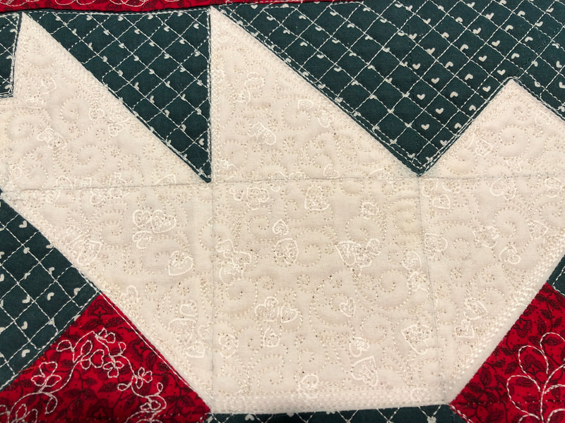 machine quilted by Amy Martin of Peaceful Quilts in Lafayette Indiana